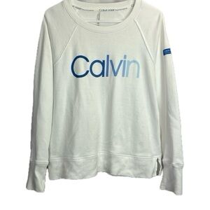 Calvin Klein Women’s Performance Logo Long Sleeve Crewneck